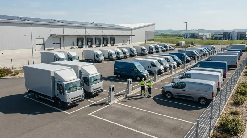 Illustration: Electric truck sales doubled globally in 2025 as fleet managers recognized the long-term operational savings.