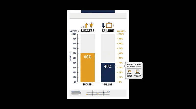 Nearly 40% of initial portfolio submissions fail because they lack sufficient theoretical reflection.