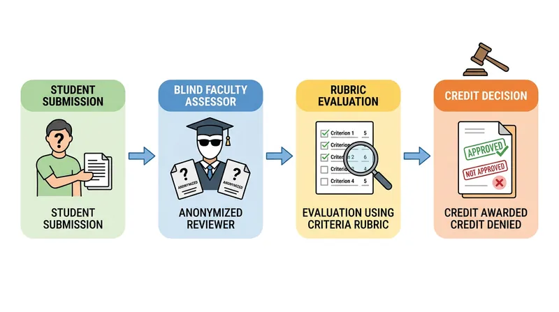 Portfolios undergo a rigorous blind review process to ensure academic standards are maintained.
