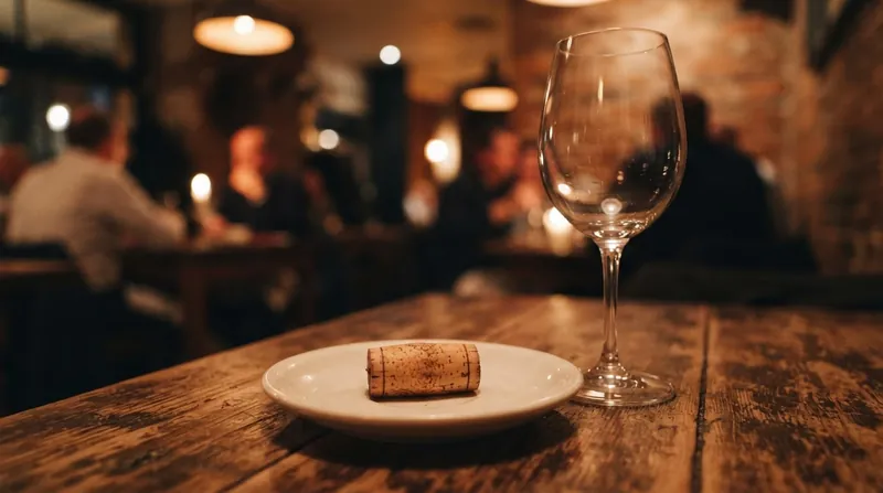 Illustration: Inspecting the cork can reveal physical damage to the seal, though smelling it provides little information about the wine's condition.