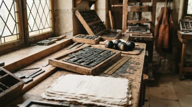 Illustration: Early printers were paid by the line, incentivizing them to standardize spelling for efficiency.
