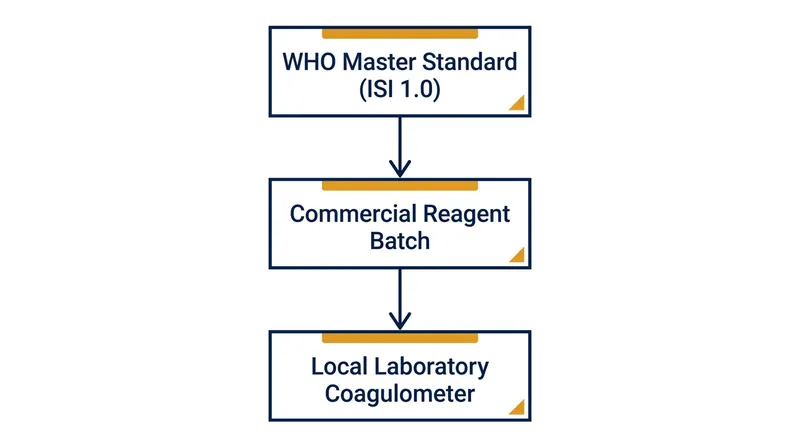 The metrological traceability chain links every local blood test back to a single global standard.