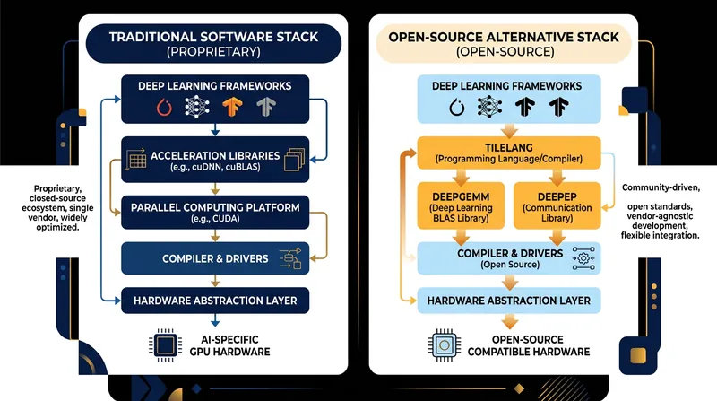 The new open-source libraries map directly to functions traditionally handled by Nvidia's CUDA platform.