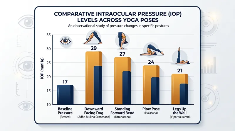 The severity of the intraocular pressure spike scales directly with the steepness of the head-down angle.