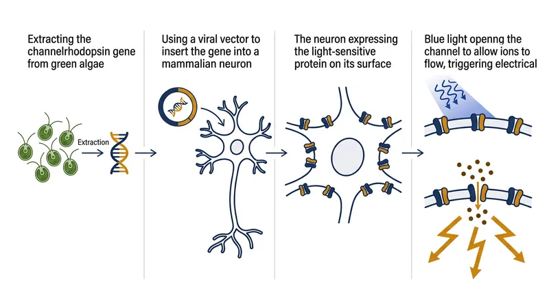 How light-sensitive algal proteins are used to control mammalian brain cells.