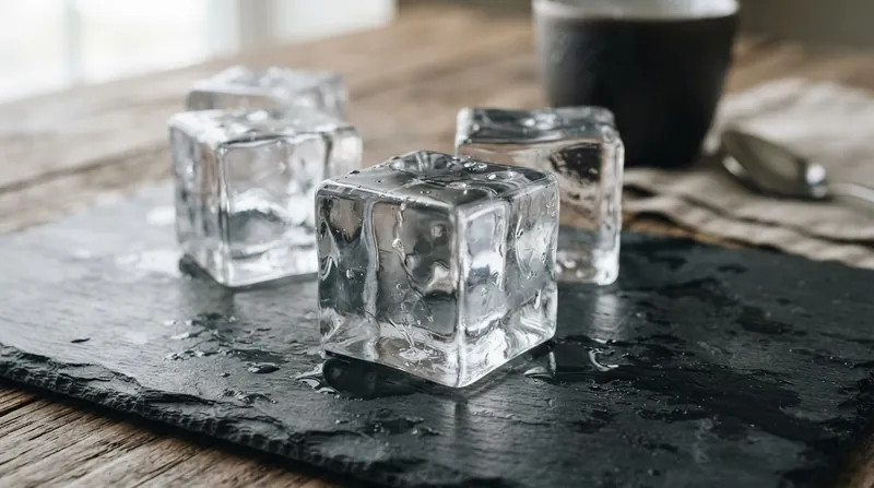 Illustration: Once the clear upper slab is harvested, it can be scored and fractured into large geometric cubes.