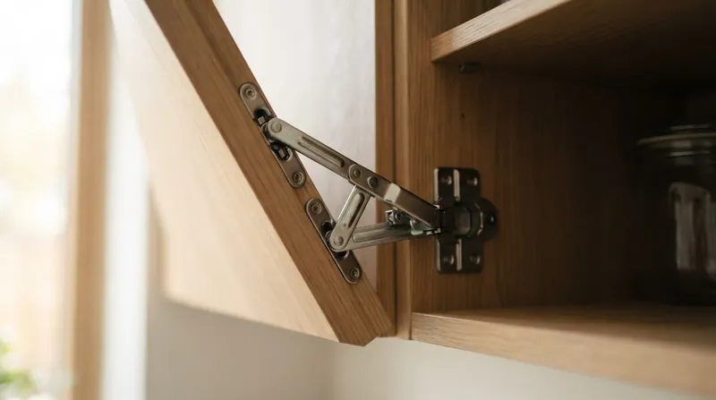 Illustration: The instantaneous center of rotation shifts dynamically as the door opens, preventing the heel from binding.