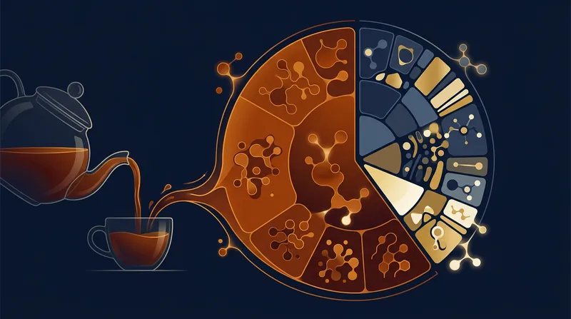 Thearubigins account for the vast majority of the dissolved solids in a brewed cup of black tea.