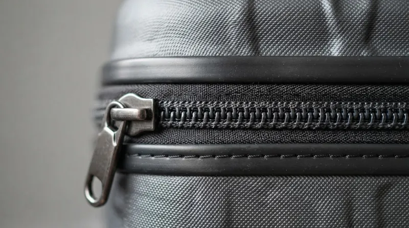 Illustration: A double-coil zipper utilizes two offset nylon chains, preventing a wedge from deflecting both layers simultaneously.