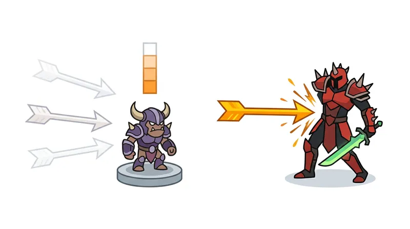 Professional players exploit the PRD counter by intentionally missing attacks on minor targets to guarantee a critical hit in combat.