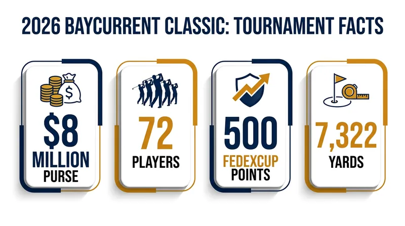 Key numbers for the 2026 Baycurrent Classic in Yokohama.