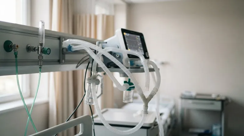Illustration: Clinicians use positive end-expiratory pressure (PEEP) to mechanically hold the airways open when the nitrogen scaffold is lost.