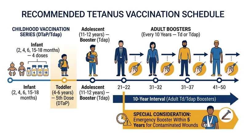 The toxoid vaccine trains the immune system to intercept the tetanospasmin toxin before it reaches the central nervous system.