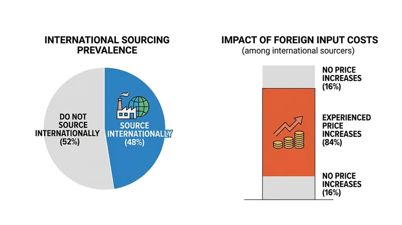 The vast majority of firms relying on international supply chains faced price increases in 2025.