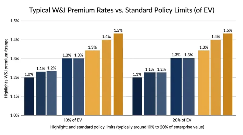 Typical W&I premium costs relative to policy limits.