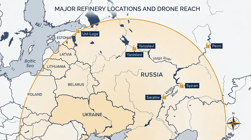 Ukraine's expanding drone range has brought previously secure Russian logistical hubs into the strike zone.