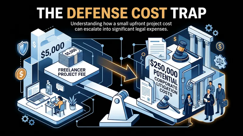 The asymmetrical financial exposure created by a broad duty to defend.