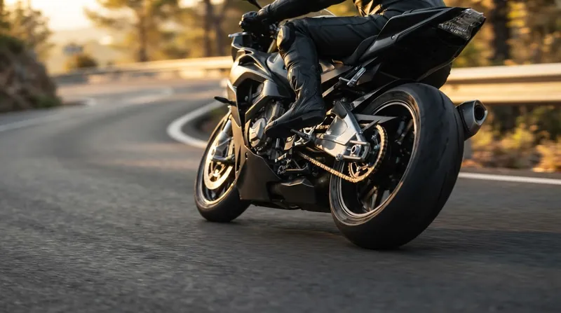 Illustration: Eliminating inertial torque spikes allows the rear tire to maintain consistent lateral grip under hard acceleration.
