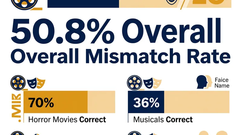 Data from Stephen Follows shows that over half of modern movie posters feature misaligned names and faces.