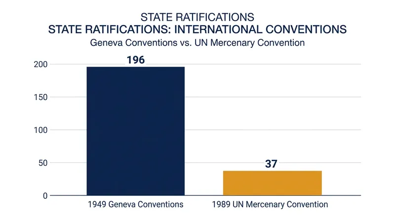 Broader anti-mercenary treaties, such as the 1989 UN Convention, have failed to gain traction among major military powers.