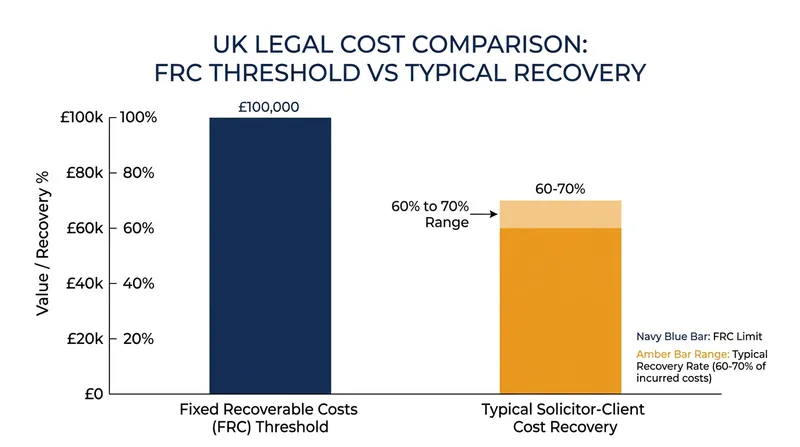 The gap between actual solicitor-client costs and the party-party costs recovered from the losing side.