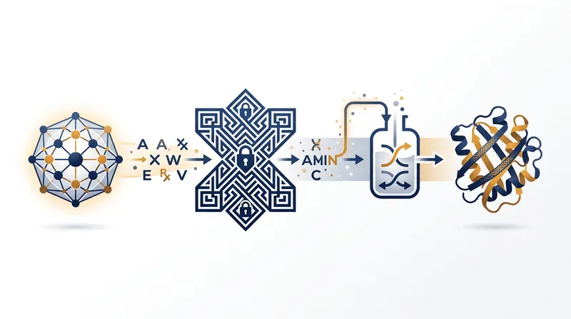 The watermarking tool subtly guides the selection of amino acids during generation to create a statistical pattern.
