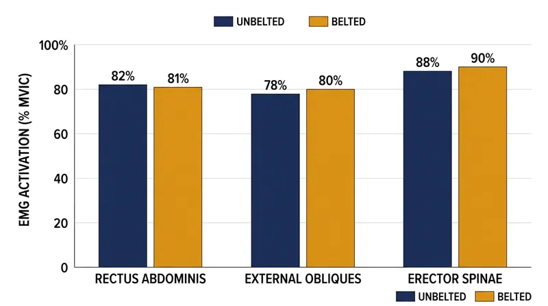 Electromyography data shows that core muscles fire just as intensely when a belt is worn.