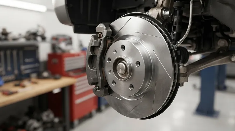Illustration: When a hardened seal fails to retract the piston, the brake pads drag continuously, generating immense heat that can warp the rotor.