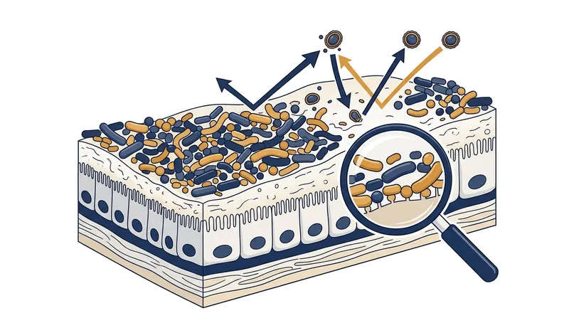 A mature microbiome physically blocks C. botulinum spores from attaching to the intestinal wall.