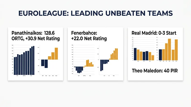 Early metrics highlight the massive gap between the league's unbeaten leaders and struggling traditional powers.
