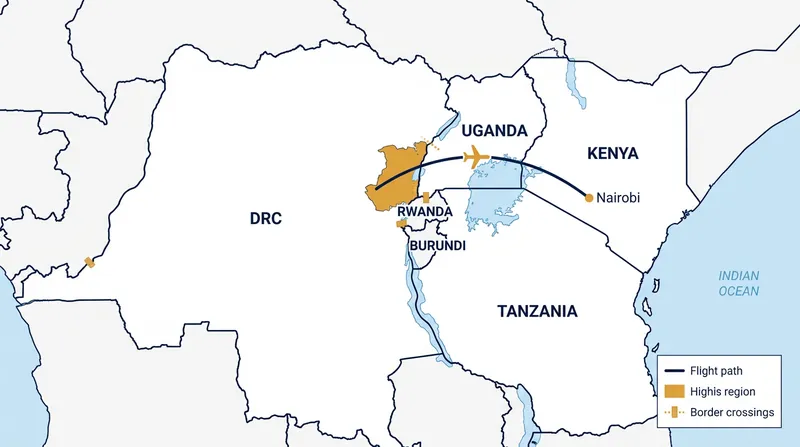The patient traveled from the DR Congo to Nairobi two days before succumbing to the virus.