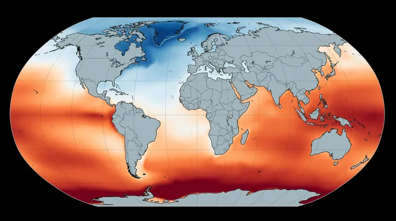 The gravitational fingerprint of Greenland's melting pushes excess water toward the equator and the Southern Hemisphere.
