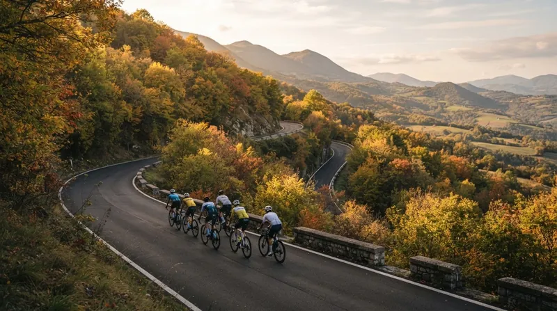Illustration: The decisive three-man breakaway formed on the penultimate climb with 14 kilometers remaining.