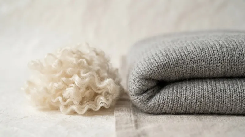 Illustration: Premium outdoor brands specify exact micron counts to guarantee next-to-skin comfort.