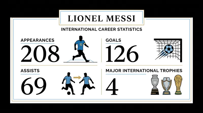 Lionel Messi concludes his international career holding every major record for the Argentina national team.