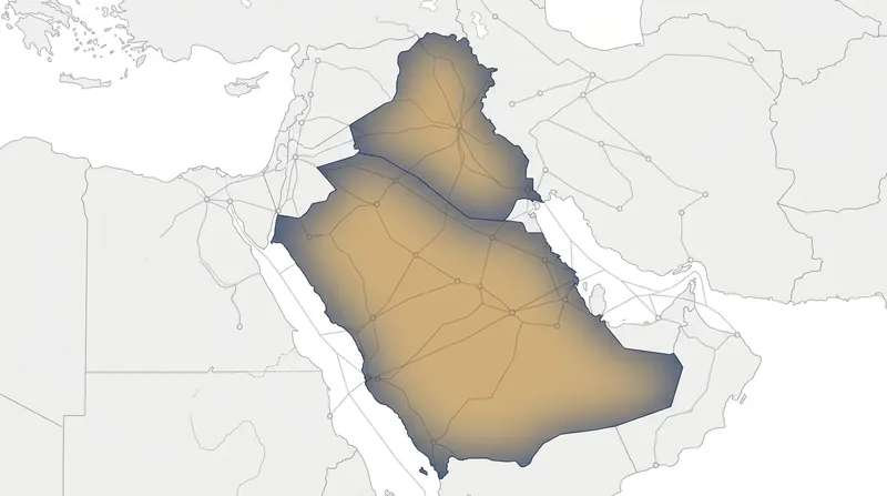The restricted zones in Iraqi and southern Saudi airspace create a narrower corridor for Europe-to-Asia flights.