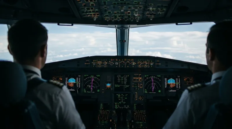 Illustration: Dispatchers are calculating longer routes and potential fuel stops to navigate around the restricted airspace.