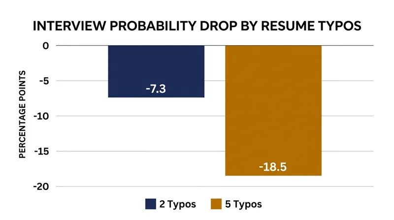 The baseline penalty for typographical errors scales rapidly as the error count increases.