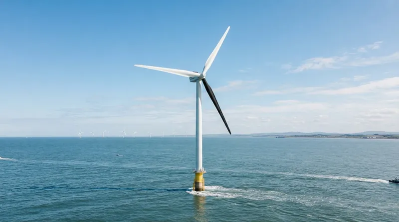 Illustration: Offshore wind developments offer an ideal environment for contrast painting, as human visual impact is negligible.