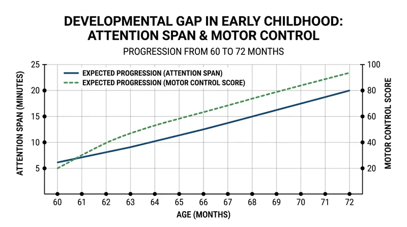 A 12-month age difference represents a massive developmental gulf in early childhood.