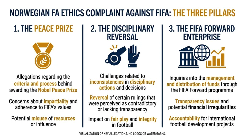 The three specific controversies outlined in the Norwegian Football Federation's formal grievance.