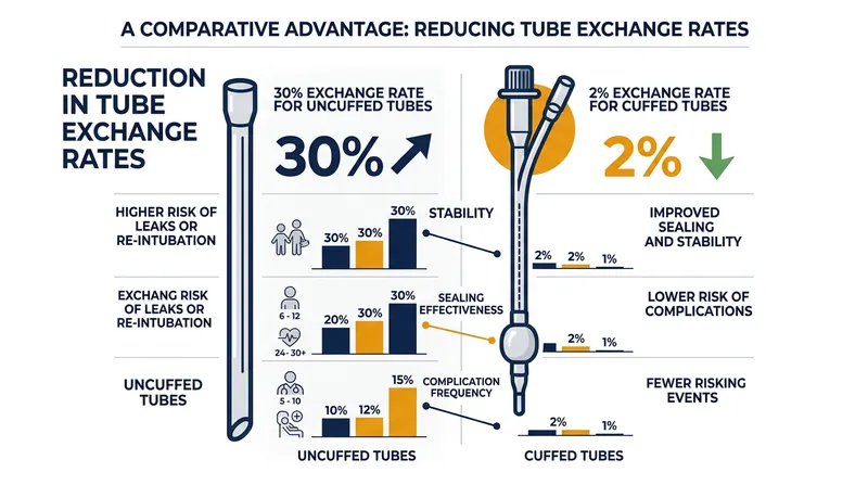 The compliant nature of cuffed tubes nearly eliminates the need for traumatic, repeated intubation attempts to find a proper seal.