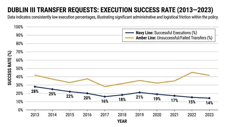 Courts frequently block transfers to transit states that lack functioning asylum systems.