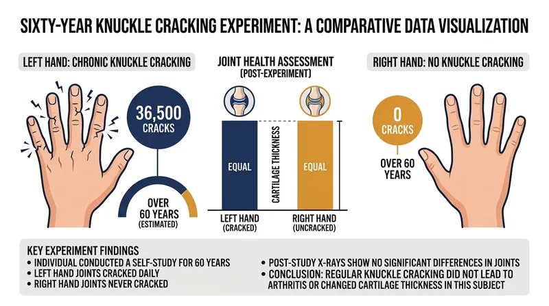 Dr. Donald Unger's 60-year self-experiment proved that tens of thousands of cracks do not degrade cartilage.