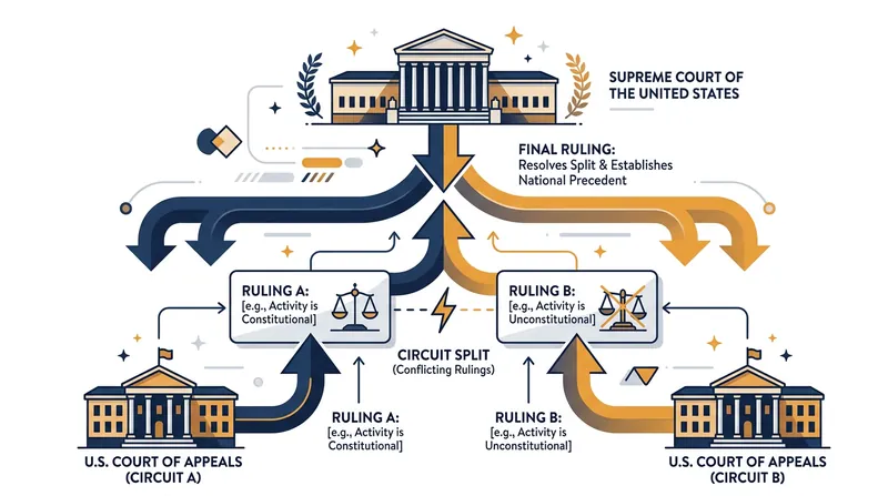 Apex courts prioritize cases where regional appellate courts have issued conflicting interpretations of the same law.