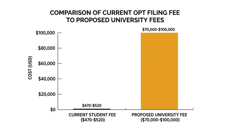 The new regulation would shift the financial burden from a nominal student filing fee to an exorbitant university charge.