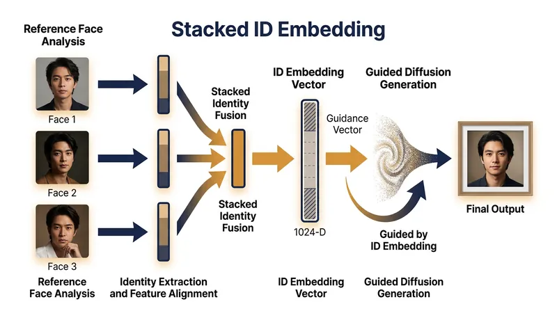 Advanced frameworks stack multiple 1024-dimensional embeddings to create a robust, three-dimensional understanding of a character.