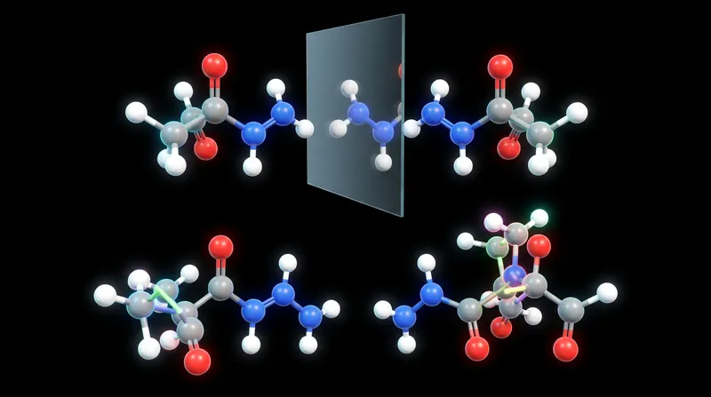 Chiral molecules exist in two non-superimposable mirror-image forms.