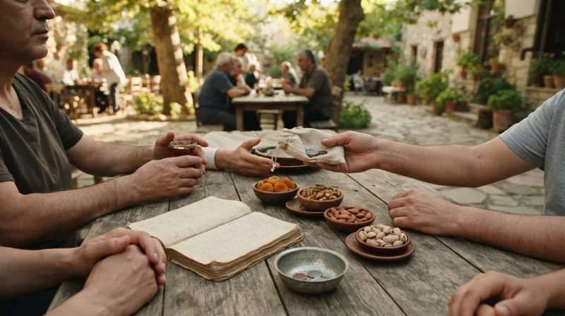 Illustration: The financial transaction in a money pool is often secondary to the social cohesion the circle generates.