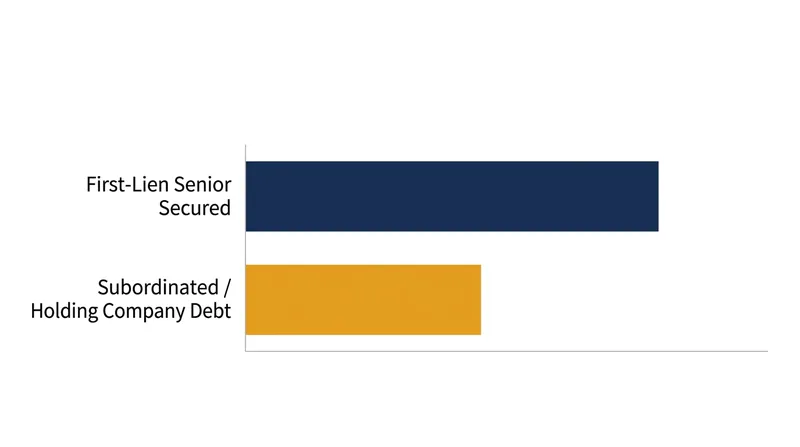 Historical recovery rates demonstrate the severe financial penalty of structural subordination.